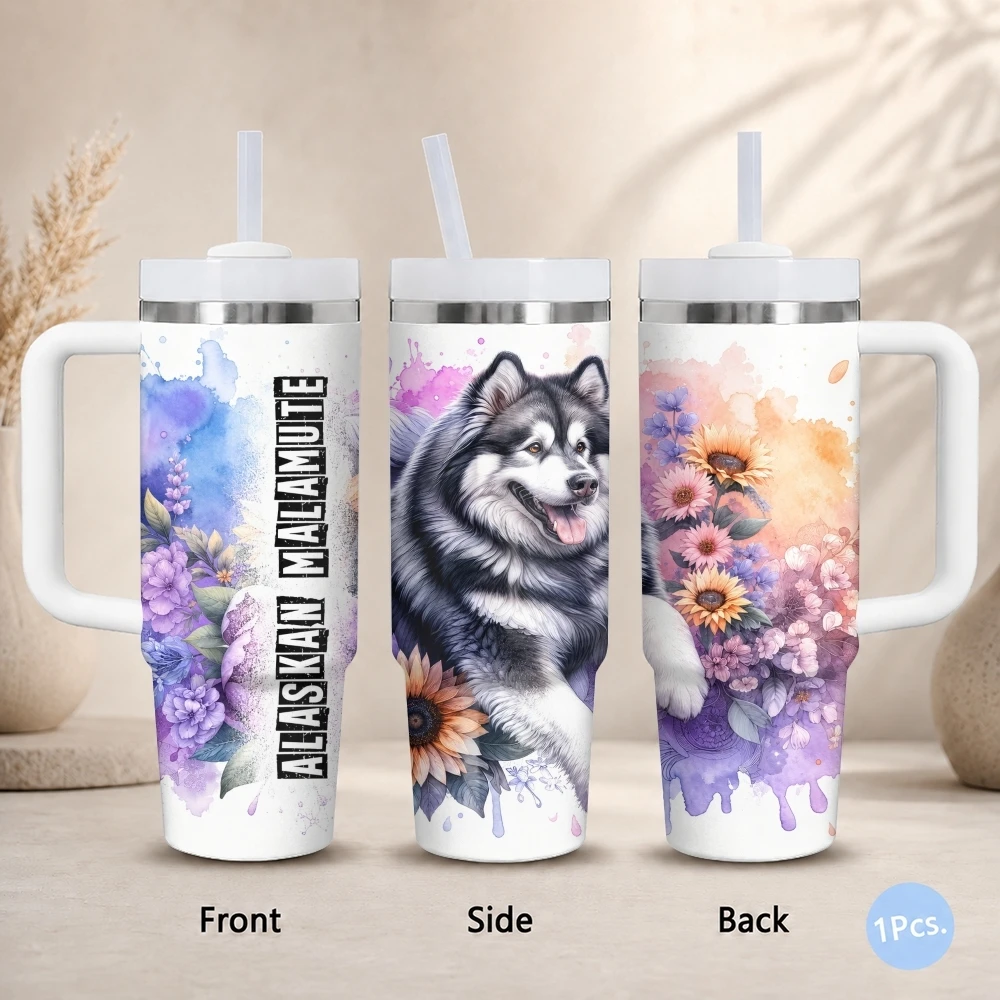 Alaskan Malamute Dog Vacuum Flasks 40oz Stainless Steel Insulated Tumbler with Handle Straw Lid Leakproof Travel Mug
Alaskan Malamute Dog Vacuum Flasks 40oz Stainless Steel Insulated Tumbler with Handle Straw Lid Leakproof Travel Mug