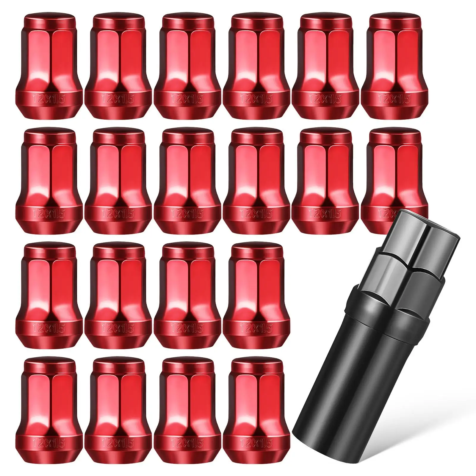 20P Lug Nuts External Nut Bolt Caps 12x1 5 Thread Wheel Covers Accessories Replacement Metal Material
20P Lug Nuts External Nut Bolt Caps 12x1 5 Thread Wheel Covers Accessories Replacement Metal Material