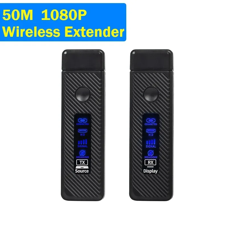 1080P 50M Wireless HDMI Video Transmitter Receiver Extender Display Screen TV Stick Dongle Adapter for PC TV Monitor Projector
1080P 50M Wireless HDMI Video Transmitter Receiver Extender Display Screen TV Stick Dongle Adapter for PC TV Monitor Projector