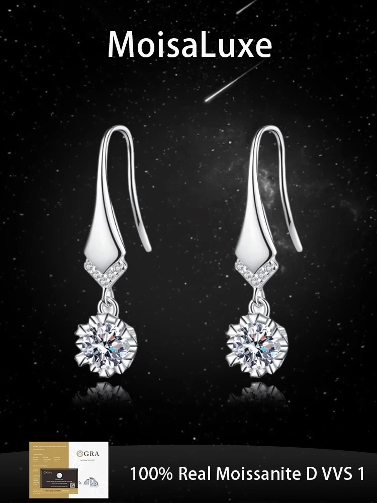 Официальный магазин MoisaLuxe GRA Moissanite Plata, стерлинговое серебро 925, модные ювелирные изделия, серьги V-образной формы с микроинкрустацией, крючок для ушей, подарок
Официальный магазин MoisaLuxe GRA Moissanite Plata, стерлинговое серебро 925, модные ювелирные изделия, серьги V-образной формы с микроинкрустацией, крючок для ушей, подарок