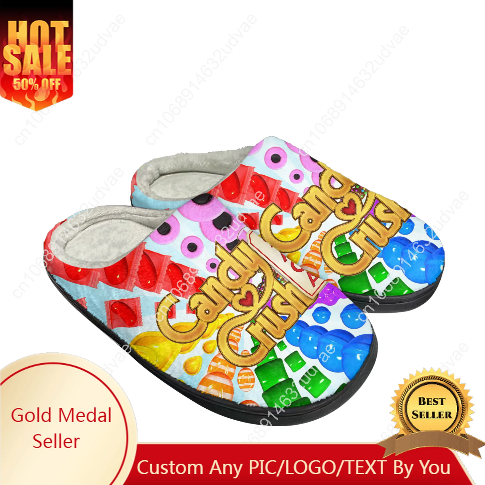 Candy Crush Saga Cotton Slippers Men Women Plush Bedroom Casual Keep Warm Home Bedroom Shoes Thermal Slipper Customized Shoe
Candy Crush Saga Cotton Slippers Men Women Plush Bedroom Casual Keep Warm Home Bedroom Shoes Thermal Slipper Customized Shoe