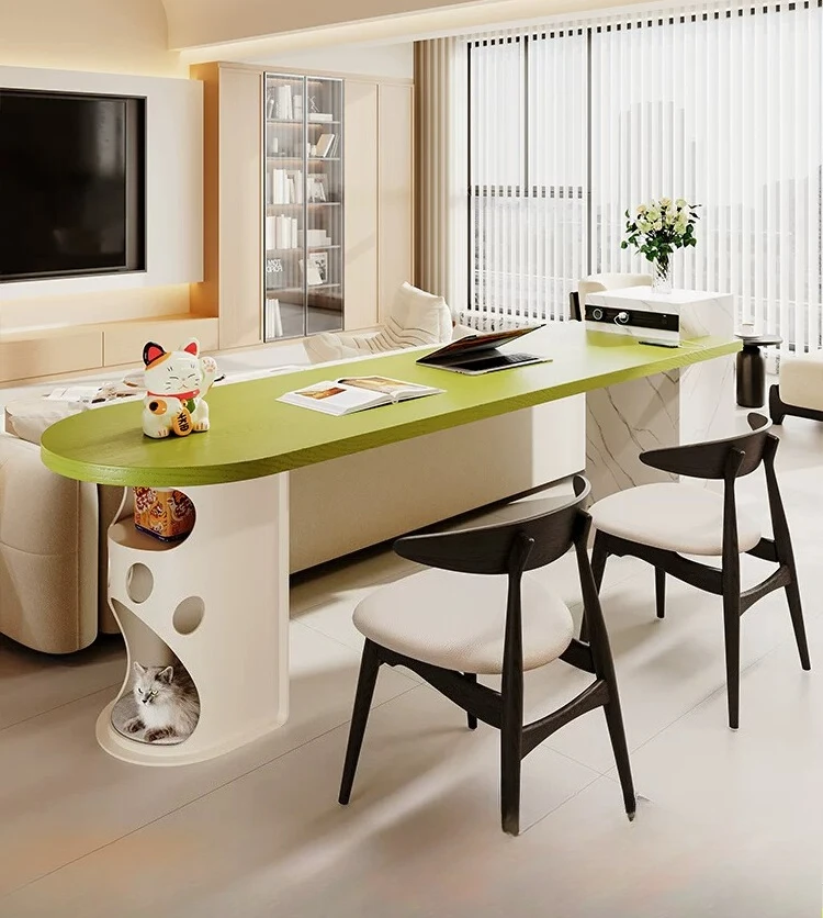 PYJ sofa back long table green dopamine cat nest home office computer desk
PYJ sofa back long table green dopamine cat nest home office computer desk