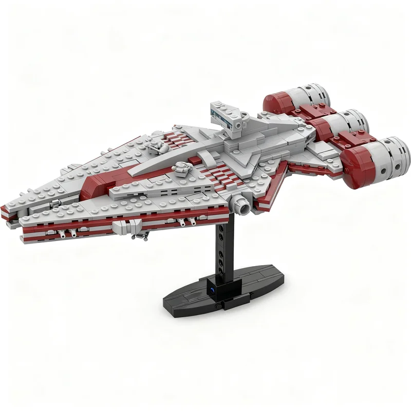 770PCS MOC Space Battle Galactic Republic Arquitens Class Light Cruiser Model Building Blocks DIY Creative Building Blocks Gift
770PCS MOC Space Battle Galactic Republic Arquitens Class Light Cruiser Model Building Blocks DIY Creative Building Blocks Gift