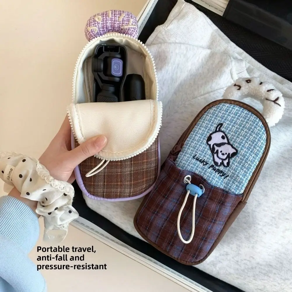 Cartoon Dog Pocket Camera Storage Bag Large Capacity Multi-functional Makeup Bag Plush Plaid Puppy Toiletry Organizer
Cartoon Dog Pocket Camera Storage Bag Large Capacity Multi-functional Makeup Bag Plush Plaid Puppy Toiletry Organizer