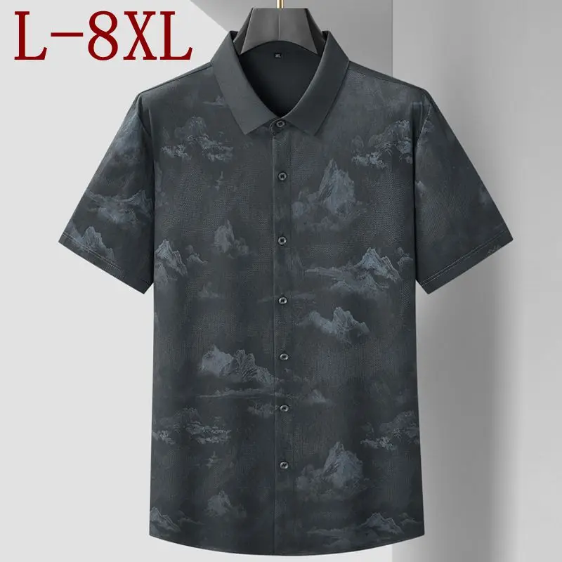 8XL 7XL 6XL 2026 New Summer High End Luxury Shirt Man Clothes Fashion Printed Mens Shirts Cotton Breathable Loose camisa hombre
8XL 7XL 6XL 2026 New Summer High End Luxury Shirt Man Clothes Fashion Printed Mens Shirts Cotton Breathable Loose camisa hombre