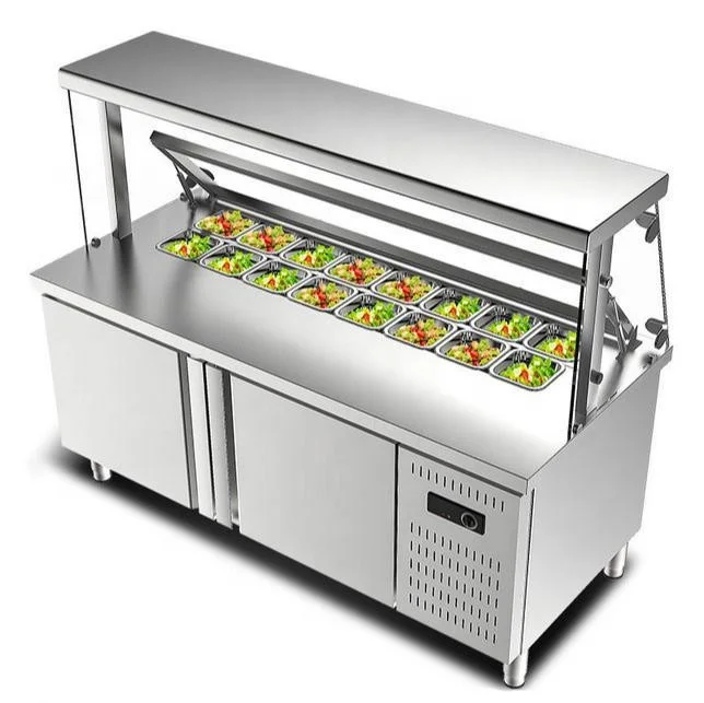 Food Grade Salad Bar Refrigerator Commercial Salad Bar Counter Refrigerator High Cost Performance Industrial Grade Durable
Food Grade Salad Bar Refrigerator Commercial Salad Bar Counter Refrigerator High Cost Performance Industrial Grade Durable