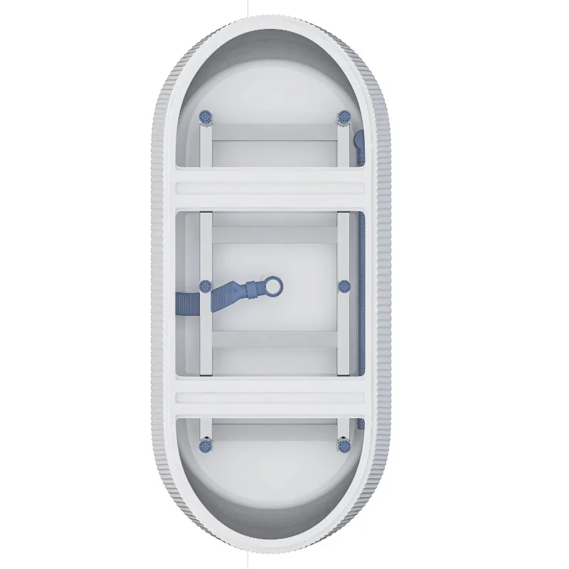 59" Acrylic Freestanding Bathtub-Acrylic Soaking Tubs, Fluted style-Gloss White Freestanding Bathtub With Chrome Overflow and Po
59" Acrylic Freestanding Bathtub-Acrylic Soaking Tubs, Fluted style-Gloss White Freestanding Bathtub With Chrome Overflow and Po