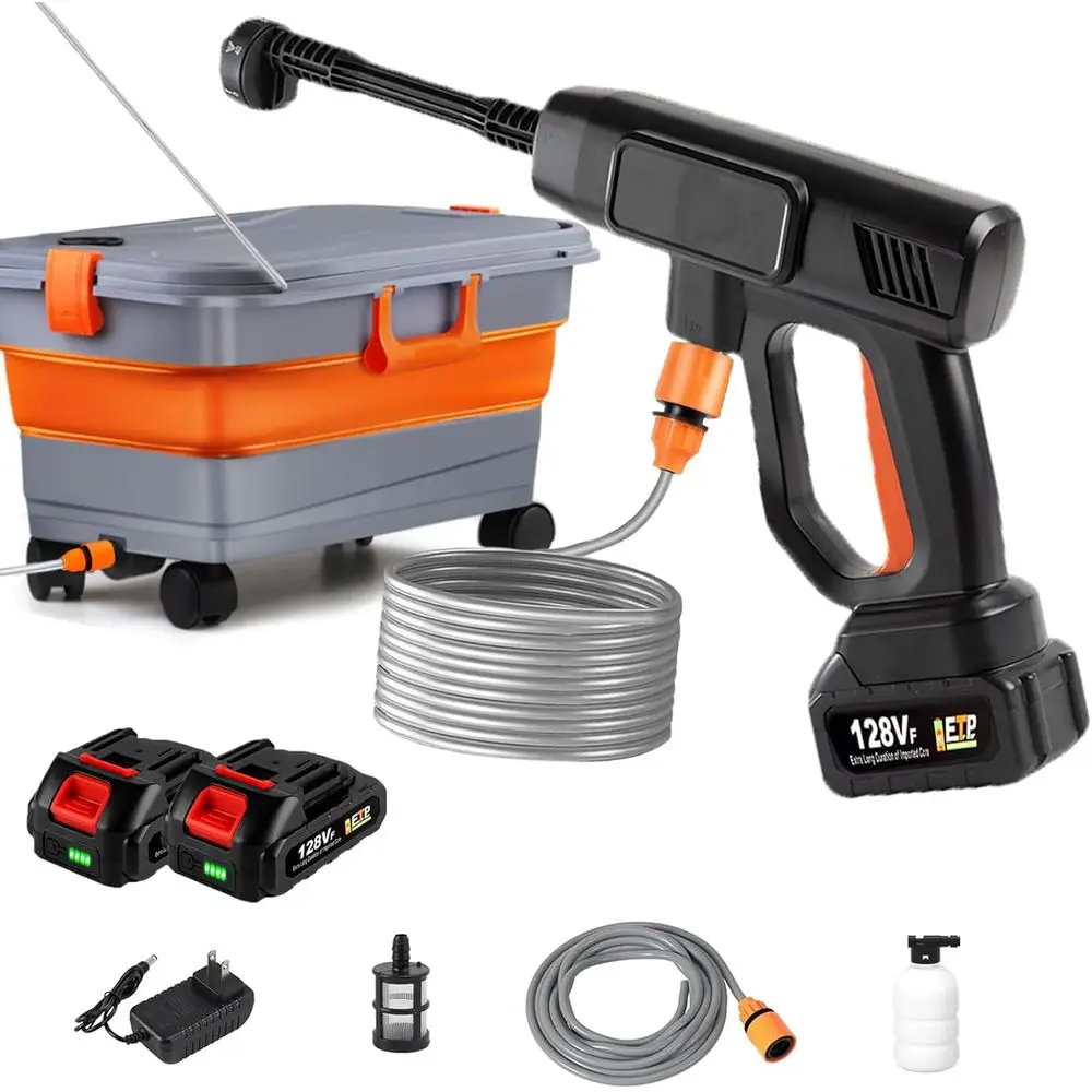 Cordless Pressure Washer with 5.5 Gal Tank, Portable Electric Powered Washer, 6-in-1 Nozzle Car Battery Powered Pressure Washer
Cordless Pressure Washer with 5.5 Gal Tank, Portable Electric Powered Washer, 6-in-1 Nozzle Car Battery Powered Pressure Washer