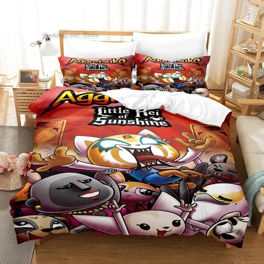 Aggretsuko Bedding Set Single Twin Full Queen King Size Bed Set Aldult Kid Bedroom Duvetcover Sets 3D Print 2022 bed sheet set
Aggretsuko Bedding Set Single Twin Full Queen King Size Bed Set Aldult Kid Bedroom Duvetcover Sets 3D Print 2022 bed sheet set