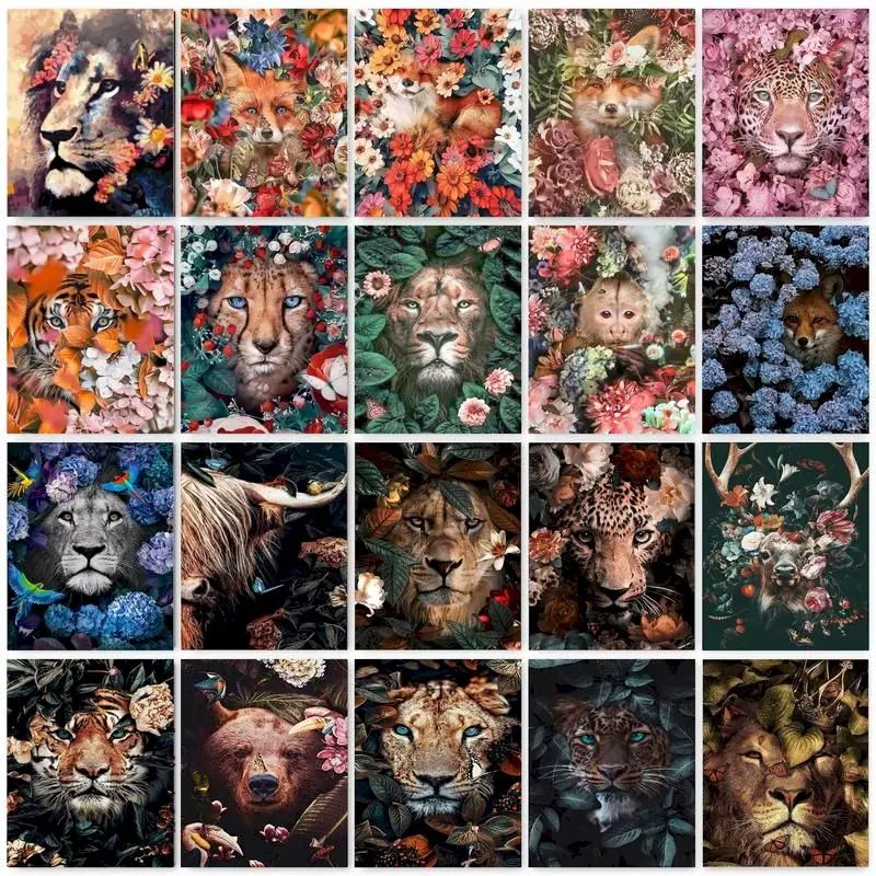 GATYZTORY Frame Flowers Deer Painting By Numbers Kits Animal Paint Number Canvas Pictures Painting Unique Gift For Living Room
GATYZTORY Frame Flowers Deer Painting By Numbers Kits Animal Paint Number Canvas Pictures Painting Unique Gift For Living Room