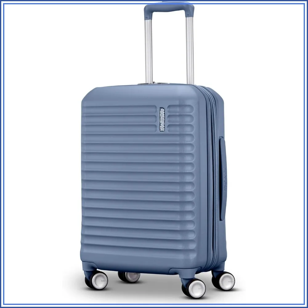 Durable Hardside Carry-On Spinner, Airline Approved, Expands 1.5", Adjustable Handle, Elemental Blue
Durable Hardside Carry-On Spinner, Airline Approved, Expands 1.5", Adjustable Handle, Elemental Blue