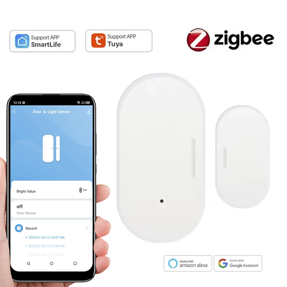 Датчик двери и окна Tuya Zigbee, магнитный детектор безопасности для умного дома, приложение, удаленная беспроводная система сигнализации, работает с Alexa/Google
Датчик двери и окна Tuya Zigbee, магнитный детектор безопасности для умного дома, приложение, удаленная беспроводная система сигнализации, работает с Alexa/Google