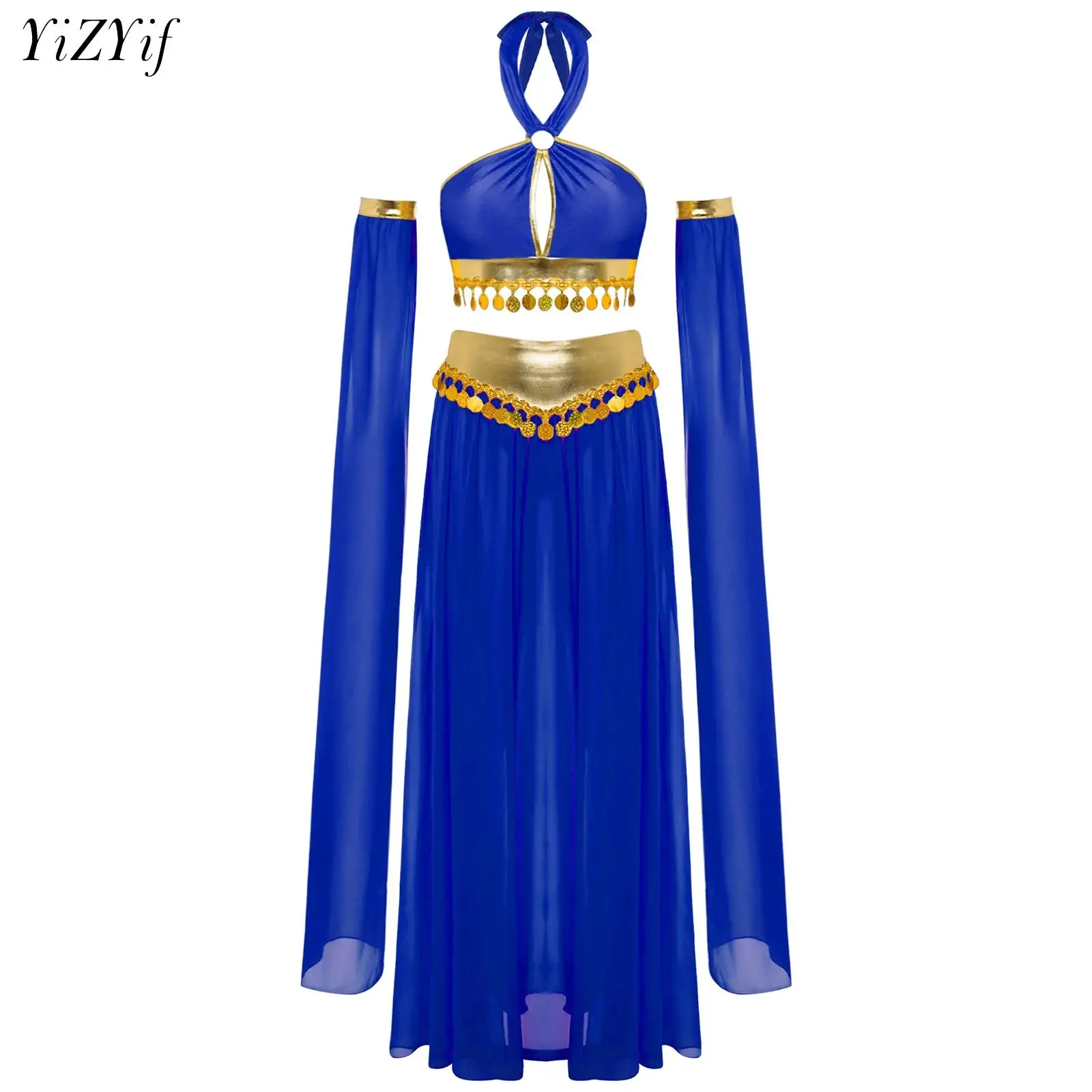 Belly Dance Costume Set Top and Skirt Sleeves 3 PCS Set For Adult Women Performance Clothing Practice Clothes Suit Wear Outfits
Belly Dance Costume Set Top and Skirt Sleeves 3 PCS Set For Adult Women Performance Clothing Practice Clothes Suit Wear Outfits