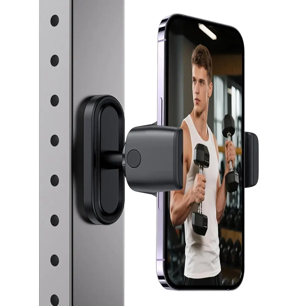 Magnetic Phone Holder for Gym - 360° Adjustable Magnet Phone Mount for Workout Recording, Compatible with iPhone 16/15/14/13/
Magnetic Phone Holder for Gym - 360° Adjustable Magnet Phone Mount for Workout Recording, Compatible with iPhone 16/15/14/13/