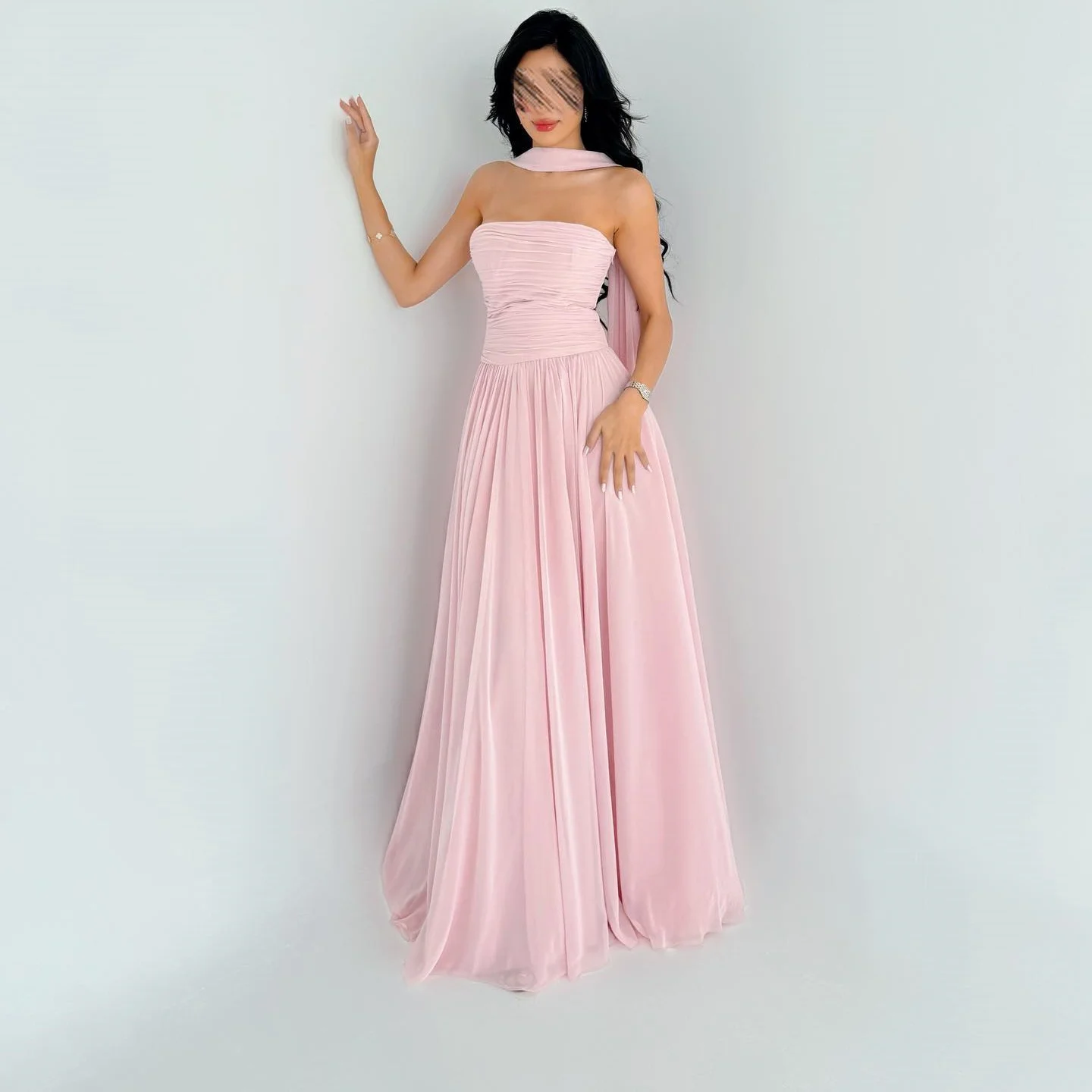 Welove Customized Pink Chiffon Evening Dress Sleeveless فساتين سهرة Sweet Pleated A Line Prom Dress Birthday Formal Party Dress
Welove Customized Pink Chiffon Evening Dress Sleeveless فساتين سهرة Sweet Pleated A Line Prom Dress Birthday Formal Party Dress