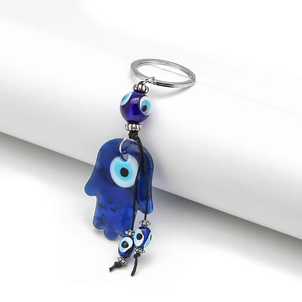 Charming Creative Palm Good Lucky Chain Bule Car Key Pendant Ornament Key Ring Demon Eye Key Chain
Charming Creative Palm Good Lucky Chain Bule Car Key Pendant Ornament Key Ring Demon Eye Key Chain