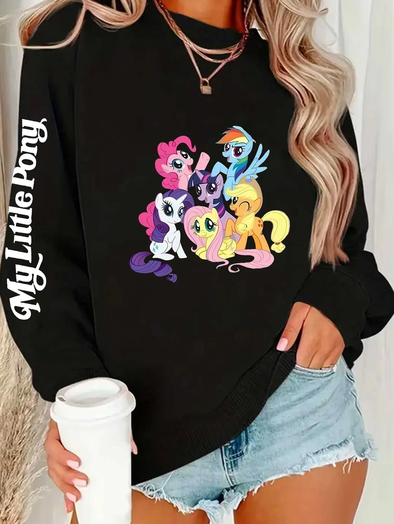 My Little Pony Friends Team Print Sweatshirt, Cozy Long Sleeve Daily Wear Top
My Little Pony Friends Team Print Sweatshirt, Cozy Long Sleeve Daily Wear Top