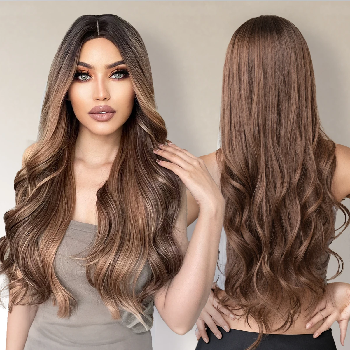oneNonly Long Brown Wig Synthetic Wigs for Women Body Wave Ombre Wig Cosplay Halloween Good Quality Natural Heat Resistant Hair
oneNonly Long Brown Wig Synthetic Wigs for Women Body Wave Ombre Wig Cosplay Halloween Good Quality Natural Heat Resistant Hair