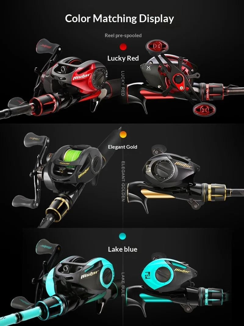 HASIDA Musa S5 Lure Rod And Reel Set Carbon Fiber Double Tips Anti-Explosion Line Baitcasting Combo For Freshwater & Sea Fishing
HASIDA Musa S5 Lure Rod And Reel Set Carbon Fiber Double Tips Anti-Explosion Line Baitcasting Combo For Freshwater & Sea Fishing