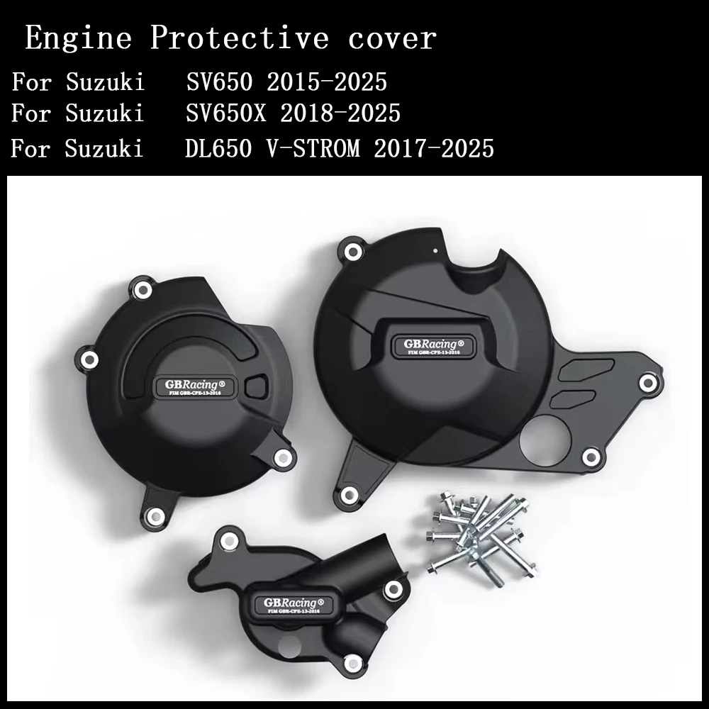 SV650 Motorcycles Engine Cover For Suzuki SV650 2015-2025 SV650X DL650 V-strom XT 2017-2025 secondary enginecover set Protection 
SV650 Motorcycles Engine Cover For Suzuki SV650 2015-2025 SV650X DL650 V-strom XT 2017-2025 secondary enginecover set Protection