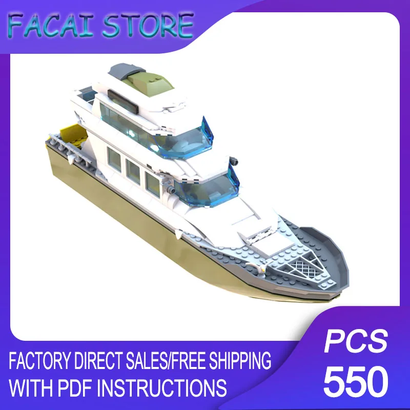 Moc Building Bricks Yacht "Rockerfeller" Cabin Cruiser - White/Olive Green Model Technology Blocks DIY Toy Construction Gifts
Moc Building Bricks Yacht "Rockerfeller" Cabin Cruiser - White/Olive Green Model Technology Blocks DIY Toy Construction Gifts