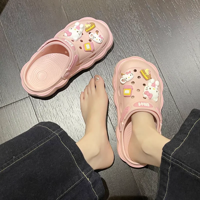 sanrio Cute Hello Kitty Kuromi Cinnamoroll Clogs Summer Kawaii Fashion Sandals Y2k Flat Shoes Anime Sanrio Slipper Girl Gifts
sanrio Cute Hello Kitty Kuromi Cinnamoroll Clogs Summer Kawaii Fashion Sandals Y2k Flat Shoes Anime Sanrio Slipper Girl Gifts
