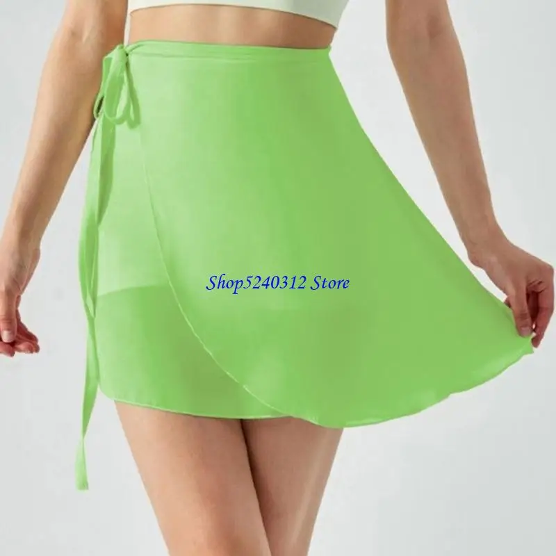 634C Elegant Dance Wrap Skirt with Adjustable Waist Ties for Ballet and Gymnastics
634C Elegant Dance Wrap Skirt with Adjustable Waist Ties for Ballet and Gymnastics