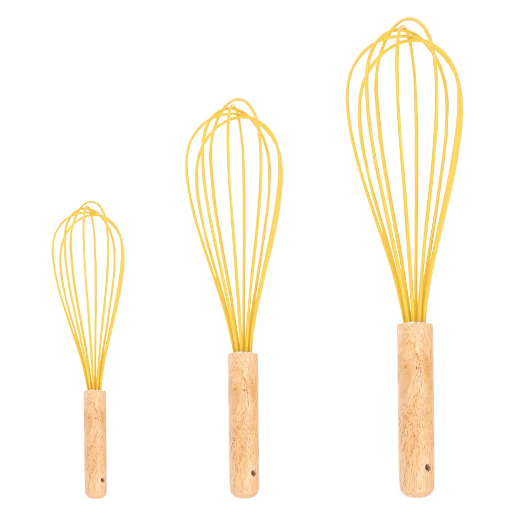 3Pcs Portable Egg Blender Whisk Silicone Wood Manual Mixer for Baking Dough Paste Egg Whisk Silicone Cream Frother
3Pcs Portable Egg Blender Whisk Silicone Wood Manual Mixer for Baking Dough Paste Egg Whisk Silicone Cream Frother