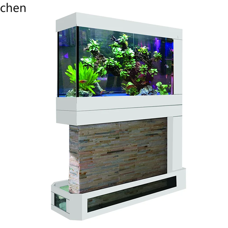 HTT ultra-white glass large floor-to-ceiling water curtain wall fish and turtle polyculture ecological tank screen partition
HTT ultra-white glass large floor-to-ceiling water curtain wall fish and turtle polyculture ecological tank screen partition