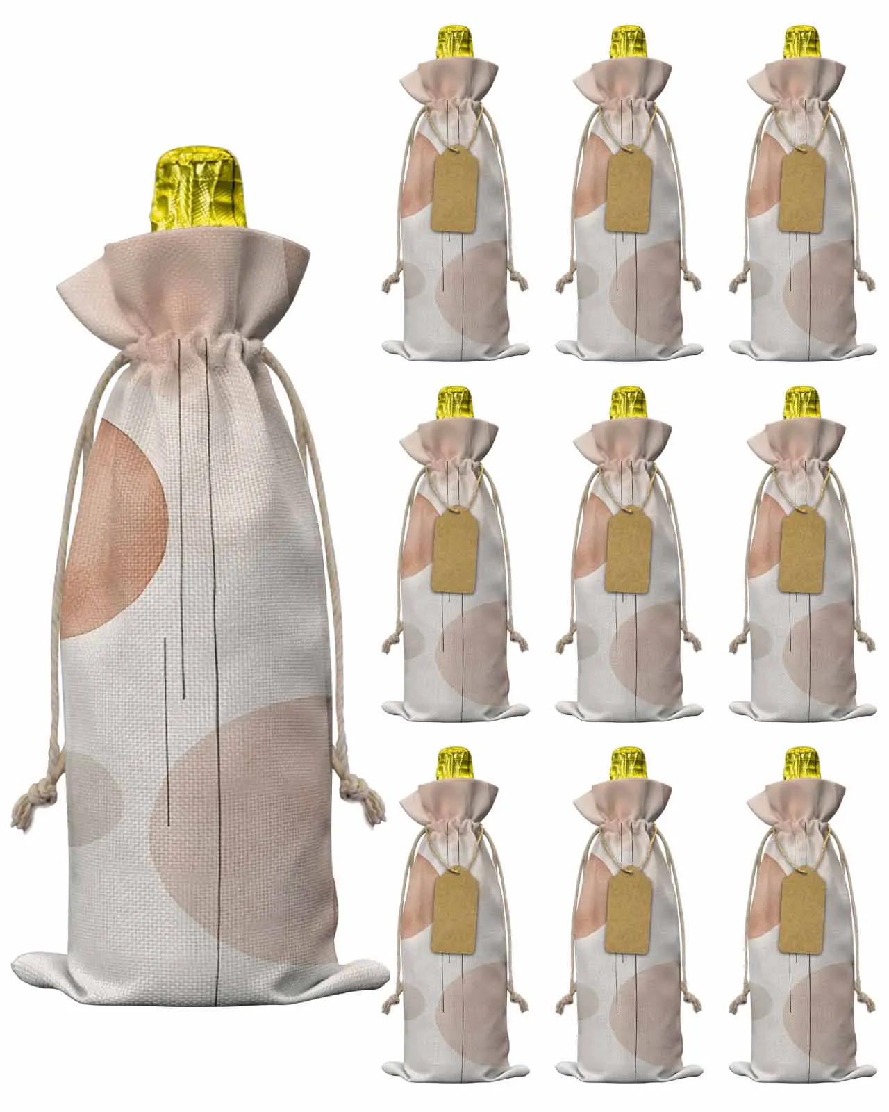 10pcs Wine Bottle Covers Minimalist Bohemian Color Block Wine Holder Carrier Packaging Bag Wedding Party Decor Gift
10pcs Wine Bottle Covers Minimalist Bohemian Color Block Wine Holder Carrier Packaging Bag Wedding Party Decor Gift