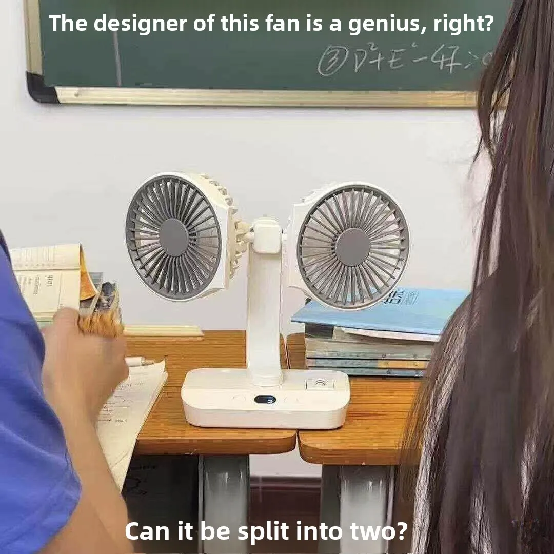 Quiet Dual-Head Oscillating Desktop Fan for Class Office Student Dormitory Tabletop Portable Fan with Remote Control
Quiet Dual-Head Oscillating Desktop Fan for Class Office Student Dormitory Tabletop Portable Fan with Remote Control
