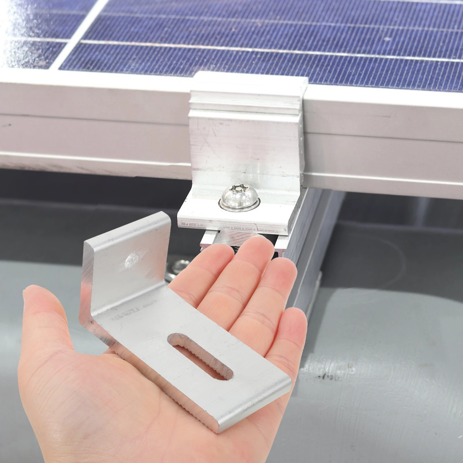 Solar Panel L Bracket Flat Roof Mounting Stand Stable Brackets Module Clamps High Strength Durable Easy Installation Wide
Solar Panel L Bracket Flat Roof Mounting Stand Stable Brackets Module Clamps High Strength Durable Easy Installation Wide
