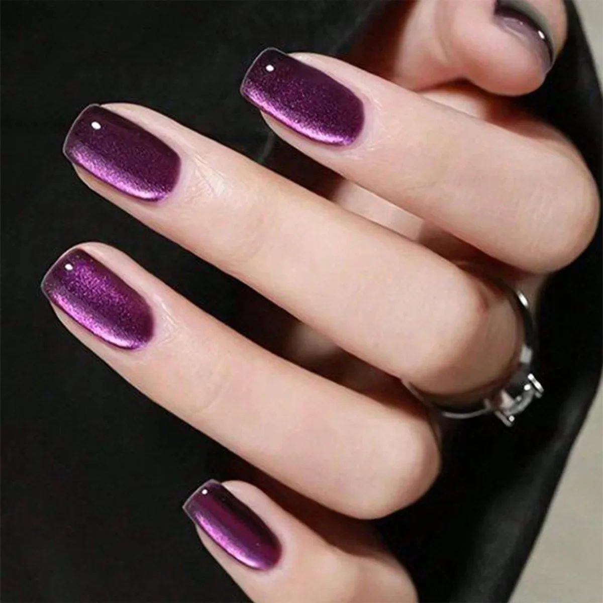 Purple Cat Eye Press On Nails, Solid Color Gradient Fake Nails, Pure Desire High-End Style Reusable Acrylic Nails for Women, Bulk Wholesale
Purple Cat Eye Press On Nails, Solid Color Gradient Fake Nails, Pure Desire High-End Style Reusable Acrylic Nails for Women, Bulk Wholesale