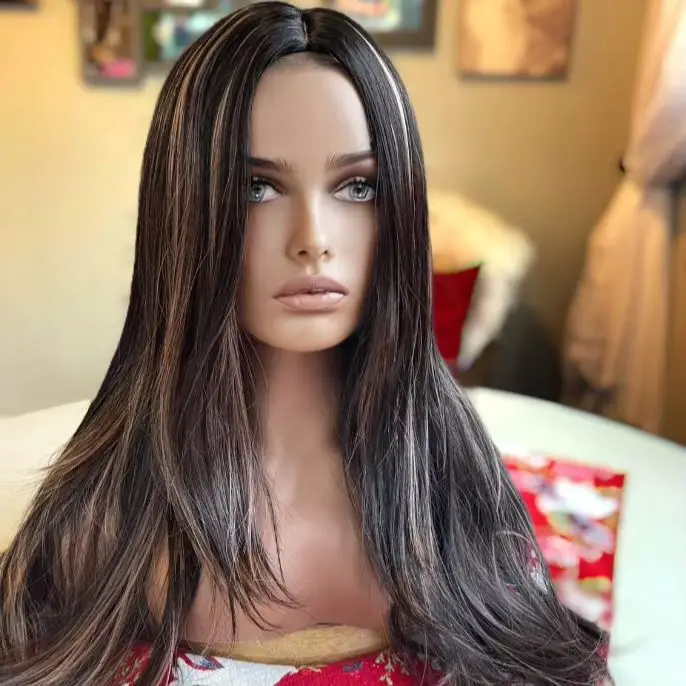 Long Straight for Black Women Ombre Highlight Chocolate Brown Synthetic Wigs On Clearance Sale Daily Glueless Wigs Cosplay Used
Long Straight for Black Women Ombre Highlight Chocolate Brown Synthetic Wigs On Clearance Sale Daily Glueless Wigs Cosplay Used