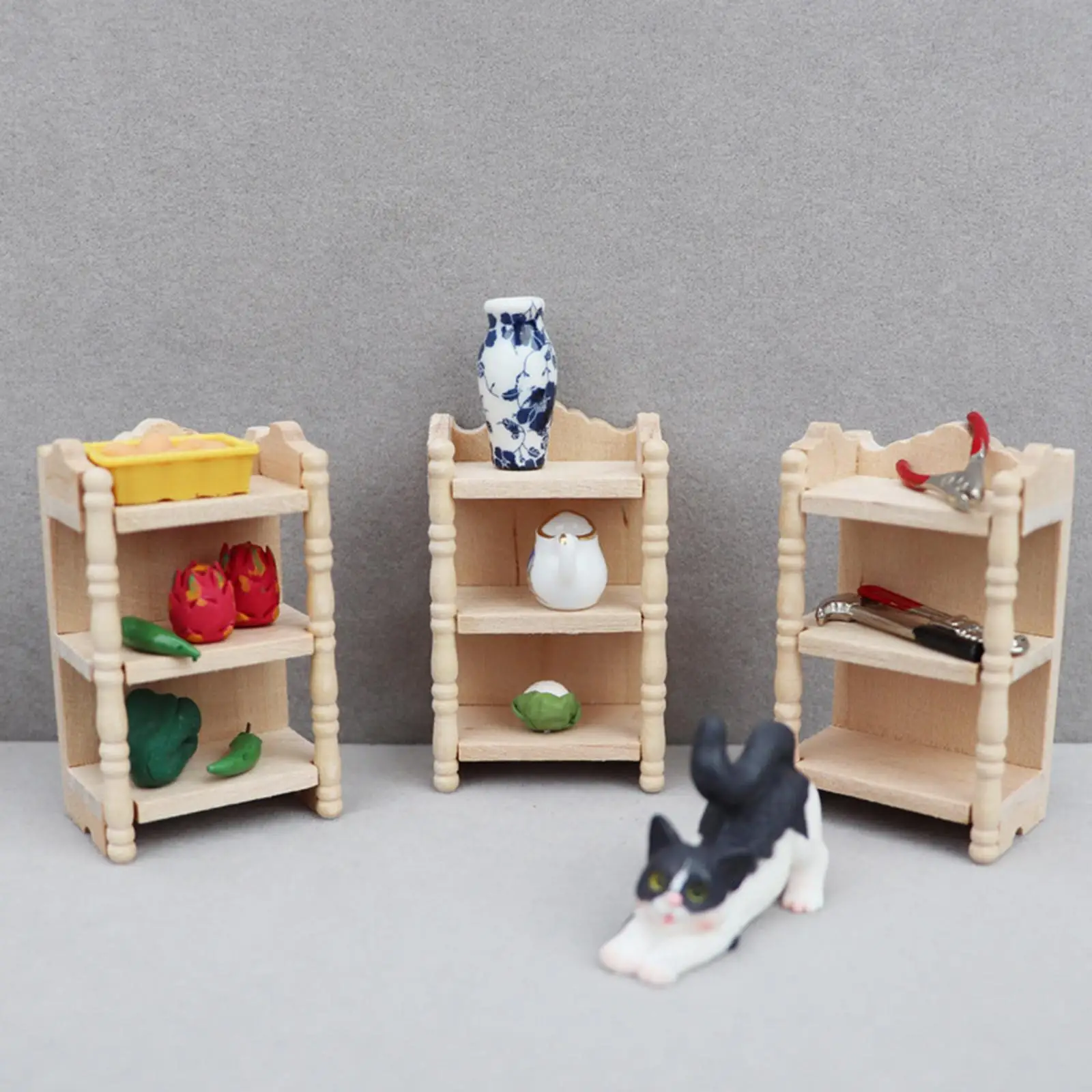1 12 Scale Dollhouse Cabinet Mini Furniture Wood Display Rack Shelf for Miniature Doll House Accessories
1 12 Scale Dollhouse Cabinet Mini Furniture Wood Display Rack Shelf for Miniature Doll House Accessories