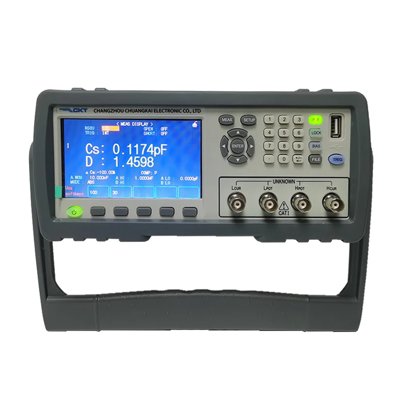 Chuangkai CKT2830 LCR цифровой измеритель частоты 50 Гц-100 кГц 10 точек прибор для измерения емкости и импеданса
Chuangkai CKT2830 LCR цифровой измеритель частоты 50 Гц-100 кГц 10 точек прибор для измерения емкости и импеданса