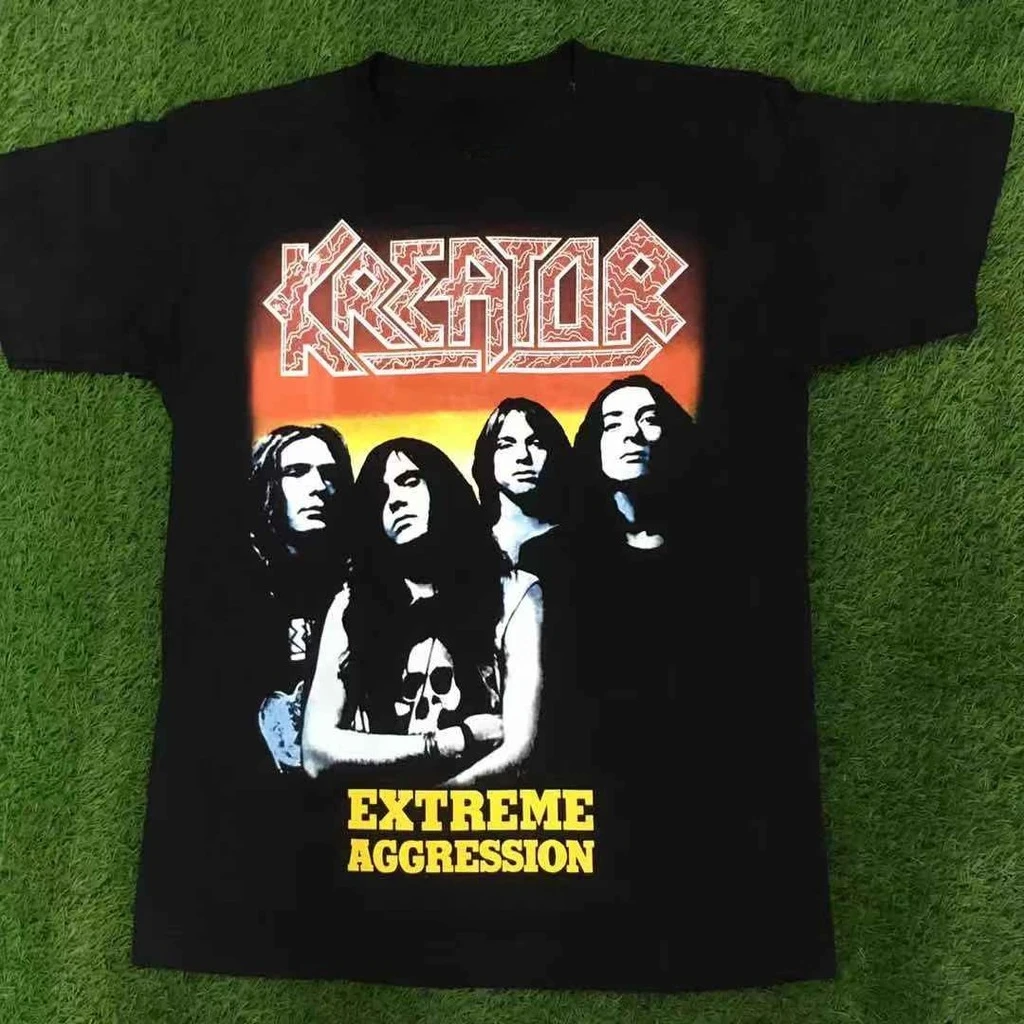 Moto Kreator Extreme Aggression Made in Spain Premium Cotton Tee Rock Band Shirts High-Quality Rockers T-Shirt Men Dewa Hidaya
Moto Kreator Extreme Aggression Made in Spain Premium Cotton Tee Rock Band Shirts High-Quality Rockers T-Shirt Men Dewa Hidaya