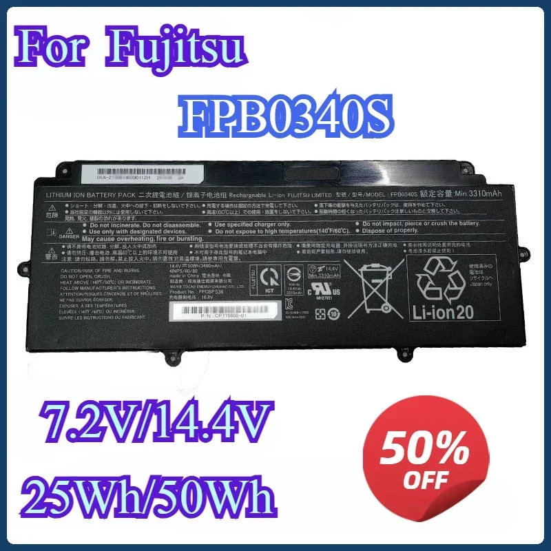 New FPB0340S FPB0339S FPCBP536 FPCBP535 25Wh or 50Wh Laptop Battery For Fujitsu LifeBook U937 U938 U939 U939X CP737634-01 E548
New FPB0340S FPB0339S FPCBP536 FPCBP535 25Wh or 50Wh Laptop Battery For Fujitsu LifeBook U937 U938 U939 U939X CP737634-01 E548
