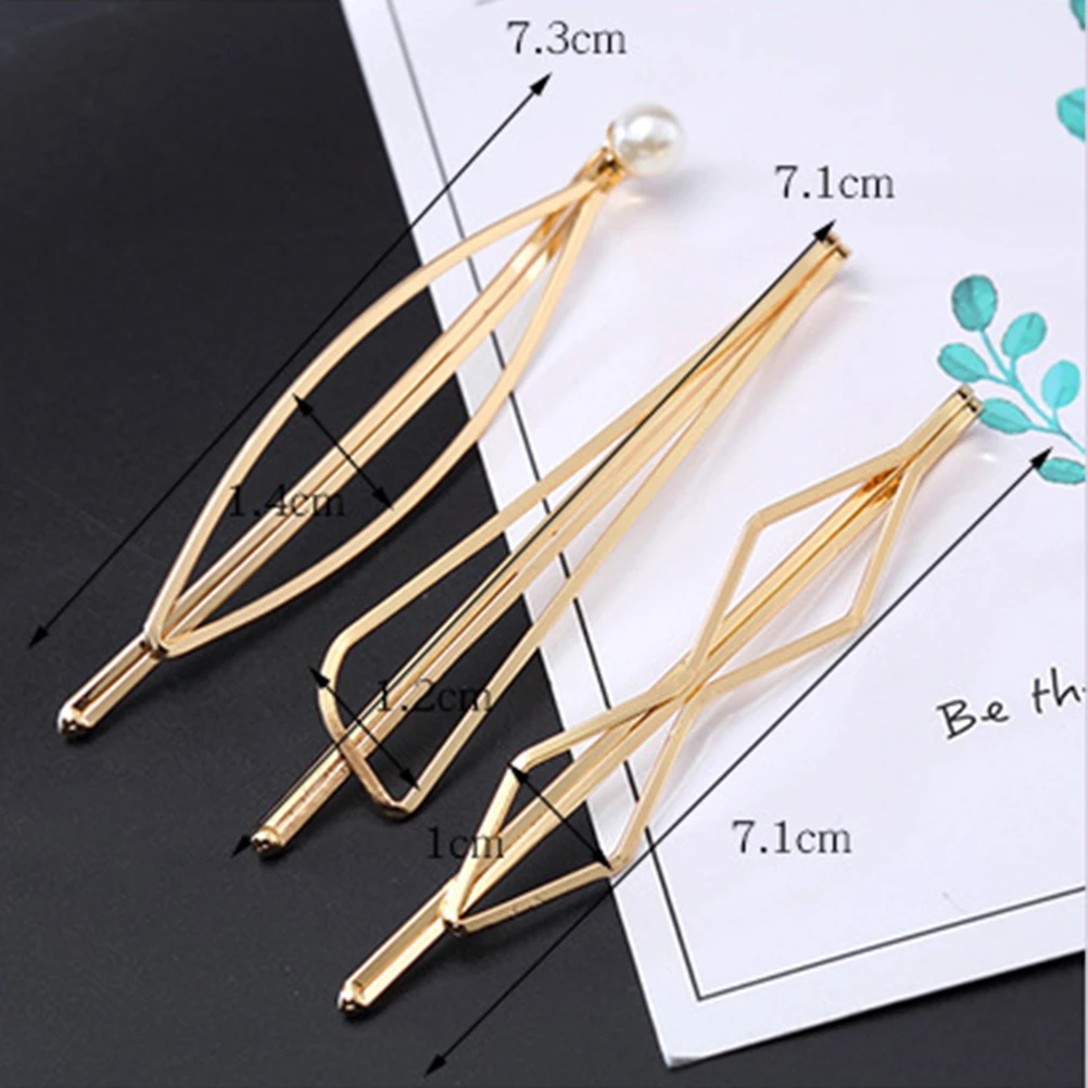 6pcs Women Hair Clips Stylish Geometric Hairpin Accessories Premium Metal Bright Lovely Daily Use Party Wedding Gifts
6pcs Women Hair Clips Stylish Geometric Hairpin Accessories Premium Metal Bright Lovely Daily Use Party Wedding Gifts