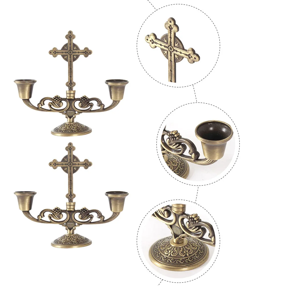 2pcs Vintage Double-Headed Metal Holders Decorative Candlesticks For Home Party Wedding Festival Retro Stands Desktop
2pcs Vintage Double-Headed Metal Holders Decorative Candlesticks For Home Party Wedding Festival Retro Stands Desktop