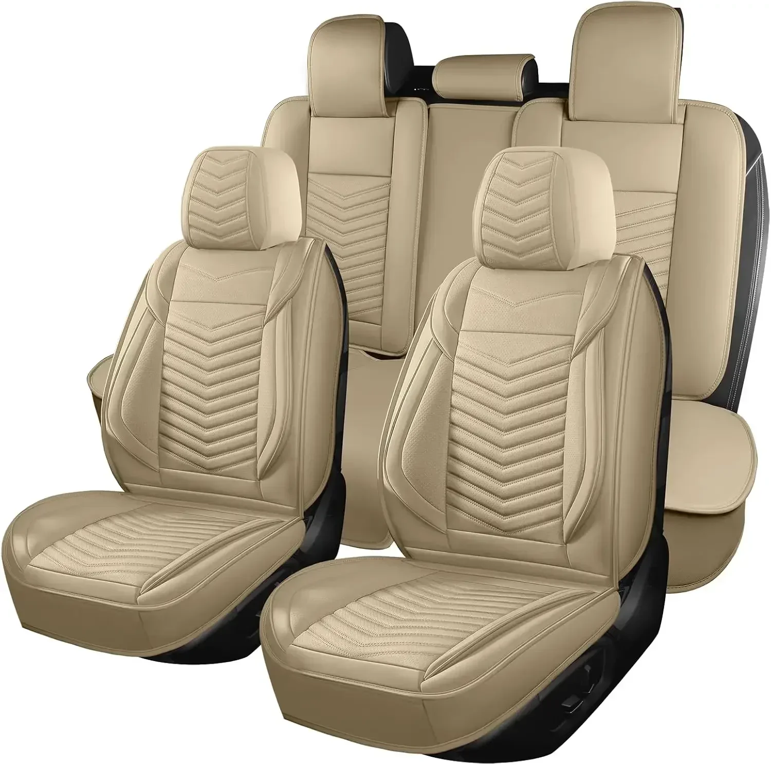 Car Seat Covers,Breathable and Waterproof Leather Automotive Seat Covers for Cars,Anti-Slip Driver Seat Cover with Backrest
Car Seat Covers,Breathable and Waterproof Leather Automotive Seat Covers for Cars,Anti-Slip Driver Seat Cover with Backrest