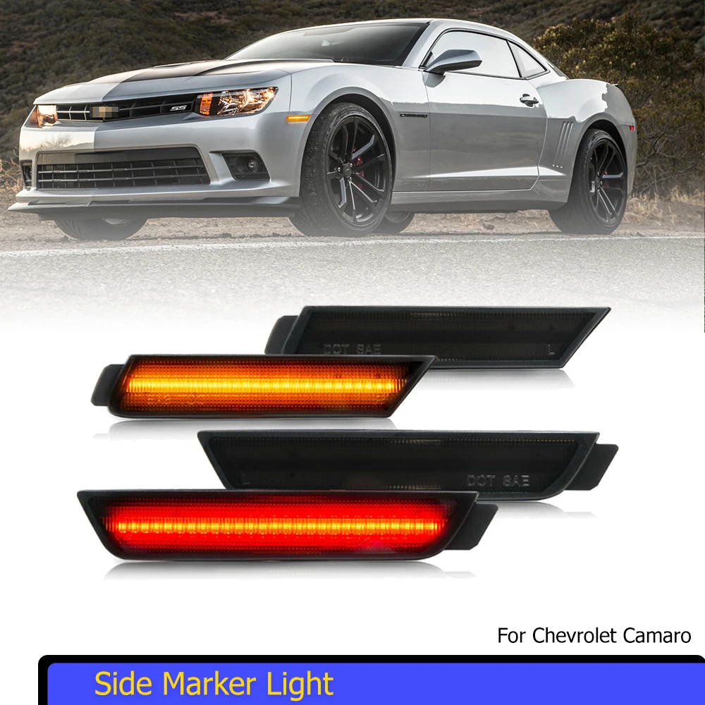 Автомобильный светодиодный передний/задний бампер, боковые габаритные огни поворота, парковочные огни для Chevrolet Camaro 2010-2015, расклешенные фонари на крыло 12 В
Автомобильный светодиодный передний/задний бампер, боковые габаритные огни поворота, парковочные огни для Chevrolet Camaro 2010-2015, расклешенные фонари на крыло 12 В