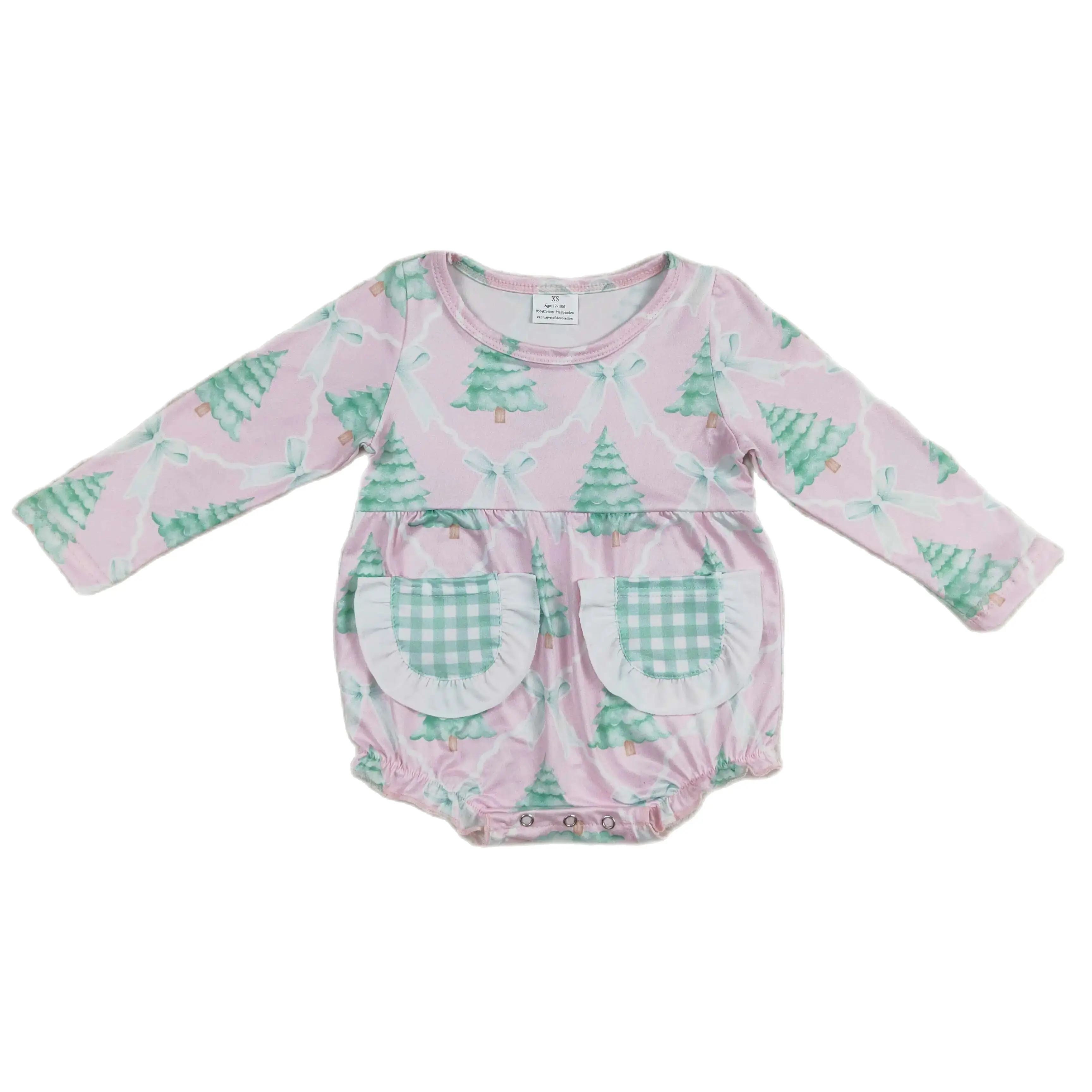 Wholesale Children Fall Romper Kids Toddler Christmas Tree Bow Pocket Festival Newborn Baby Girl Long Sleeves Bubble Jumpsuit
Wholesale Children Fall Romper Kids Toddler Christmas Tree Bow Pocket Festival Newborn Baby Girl Long Sleeves Bubble Jumpsuit