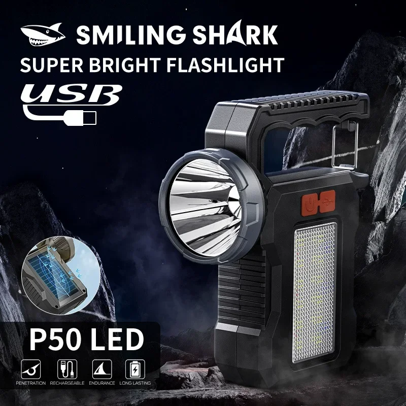 Solar Rechargeable Flashlight 4 Modes Multifunctional Portable Light Powerful COB LED Torch For Camping Hiking Fishing
Solar Rechargeable Flashlight 4 Modes Multifunctional Portable Light Powerful COB LED Torch For Camping Hiking Fishing