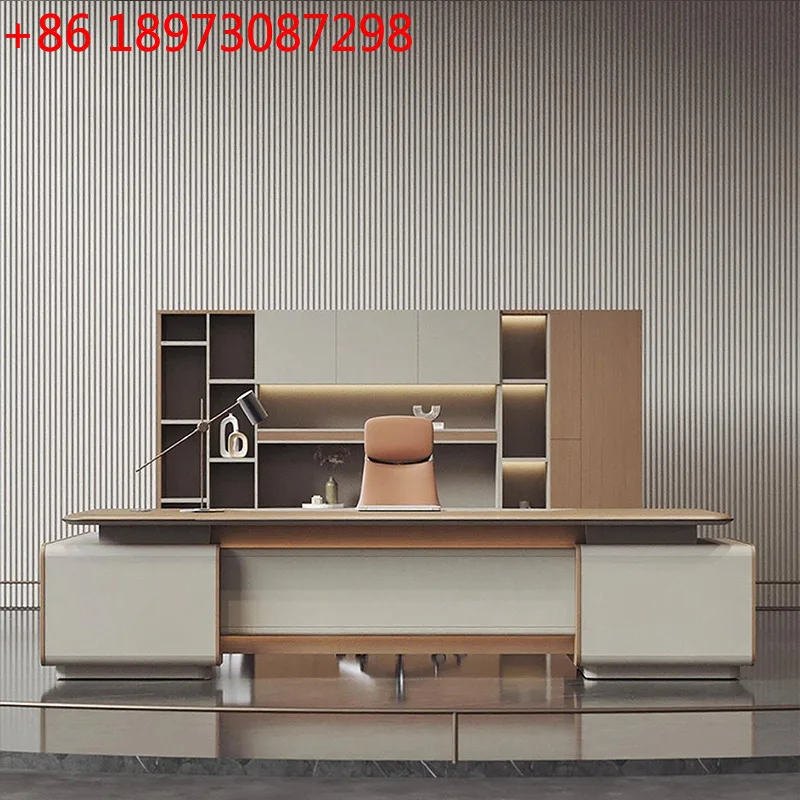 Desk boss Simple modern president desk Office light luxury manager Large class desk owner
Desk boss Simple modern president desk Office light luxury manager Large class desk owner