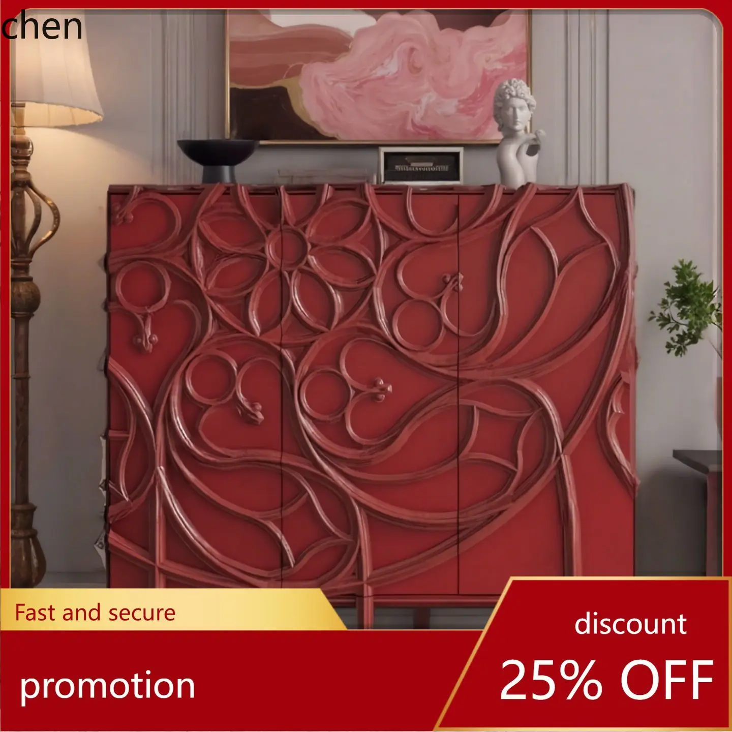 HT Creative Art Lacquer Sideboard Minimalist Entryway Solid Wood Storage Shoe Cabinet Tea Cabinet
HT Creative Art Lacquer Sideboard Minimalist Entryway Solid Wood Storage Shoe Cabinet Tea Cabinet