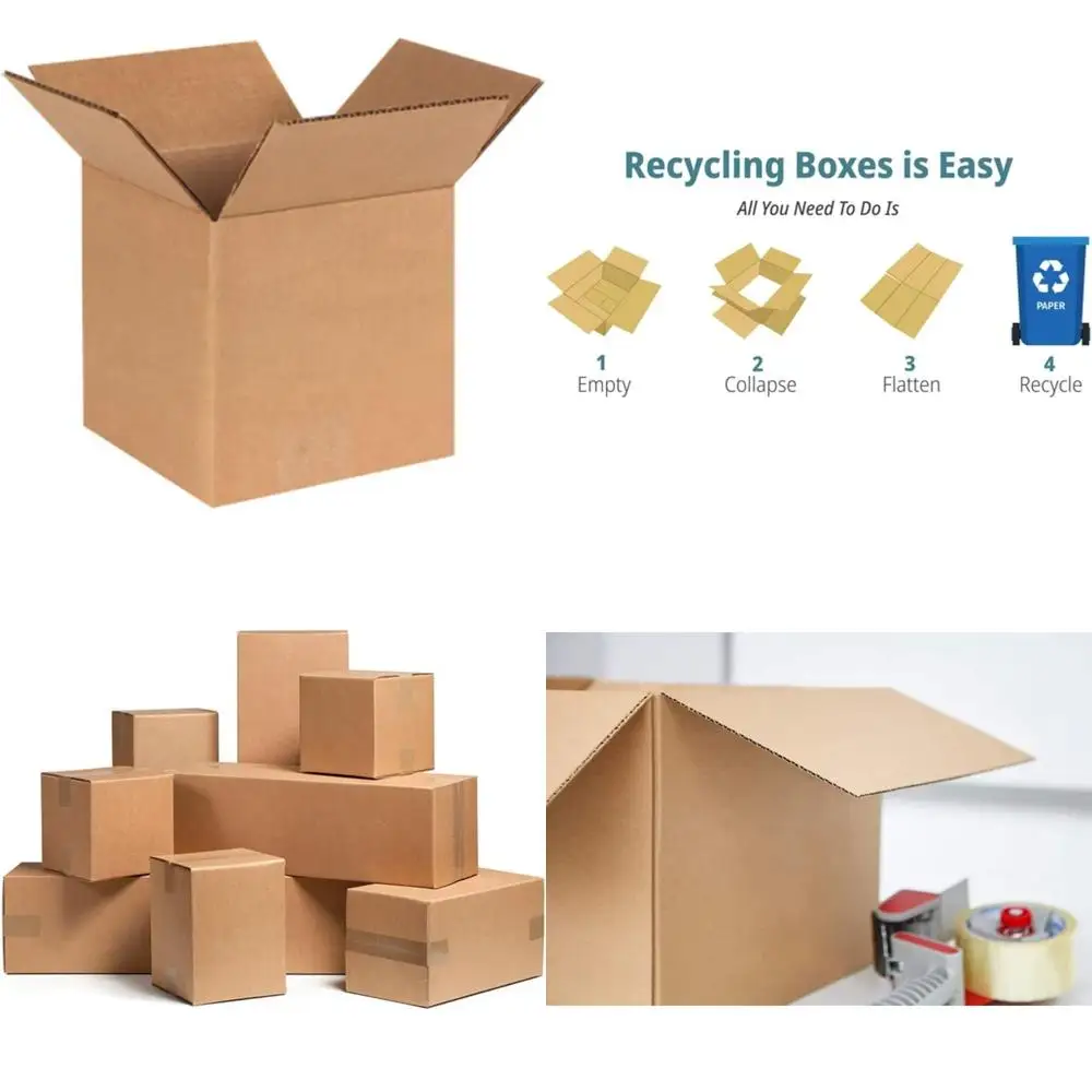 100 Pack 7x7x7 Corrugated Cardboard Boxes for Secure Shipping, Mailing, and Moving - Durable Cube Cartons
100 Pack 7x7x7 Corrugated Cardboard Boxes for Secure Shipping, Mailing, and Moving - Durable Cube Cartons