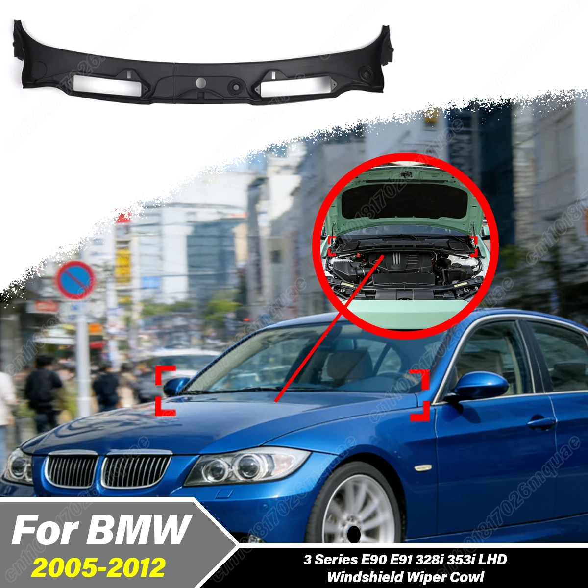 For BMW 3 Series E90 E91 328i 353i 2005 2006 2007 2008 2009 2010 2011 2012 Automobile Windshield Wiper Cowl Decoration Body Kit
For BMW 3 Series E90 E91 328i 353i 2005 2006 2007 2008 2009 2010 2011 2012 Automobile Windshield Wiper Cowl Decoration Body Kit