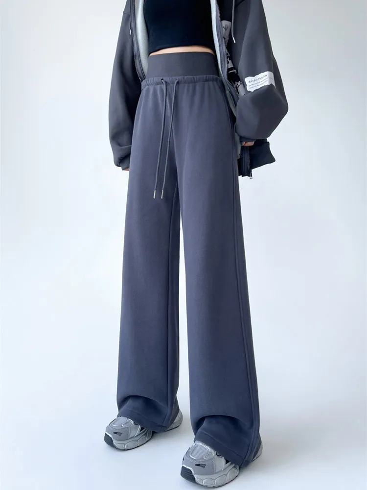 Double-waisted Spring Autumn Wide-Leg Pants Women's 2024 Loose Casual High-Waisted Straight Sport Pants
Double-waisted Spring Autumn Wide-Leg Pants Women's 2024 Loose Casual High-Waisted Straight Sport Pants