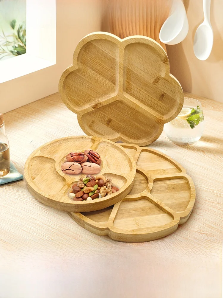 Chinese Style Bamboo Fruit Dish Dry Fruit Storage Box Nut Box Wooden Grid Covered Snack Plate for Living Room Dessert Plate
Chinese Style Bamboo Fruit Dish Dry Fruit Storage Box Nut Box Wooden Grid Covered Snack Plate for Living Room Dessert Plate